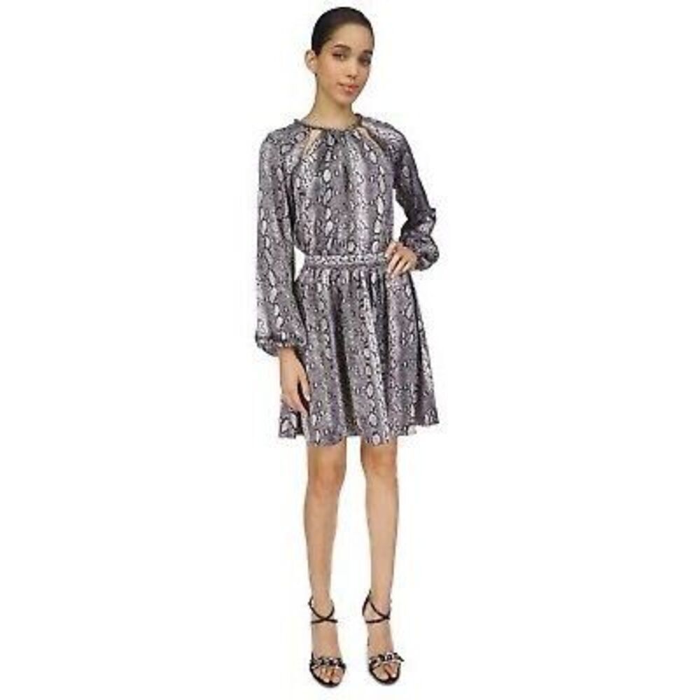 Michael Kors aboveβknee snake print cocktail dress Size Petite XS NWT